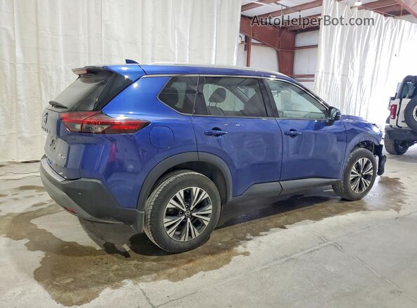 JN8AT3BB9MW237640 2021 NISSAN ROGUE Blue უკანა მარჯვენა