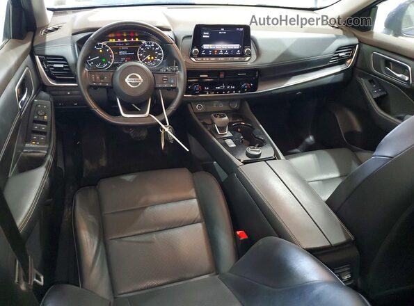 JN8AT3BB9MW237640 2021 NISSAN ROGUE Blue წინა პანელის ხედი