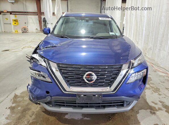 JN8AT3BB9MW237640 2021 NISSAN ROGUE Blue წინა ხედი
