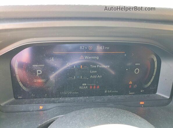 JN8AT3DC4MW104144 2021 NISSAN ROGUE Белый Вид щитка приборов