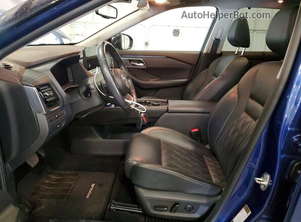JN8AT3DD1MW320204 2021 NISSAN ROGUE Blue წინა სალონის ხედი