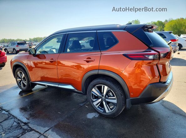 JN8AT3DD2MW314038 2021 NISSAN ROGUE Orange Задня ліва чверть