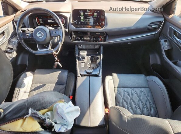 JN8AT3DD2MW314038 2021 NISSAN ROGUE Orange Вид панелі приладів