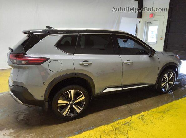 JN8AT3DD6MW314172 2021 NISSAN ROGUE Gray Tył prawy