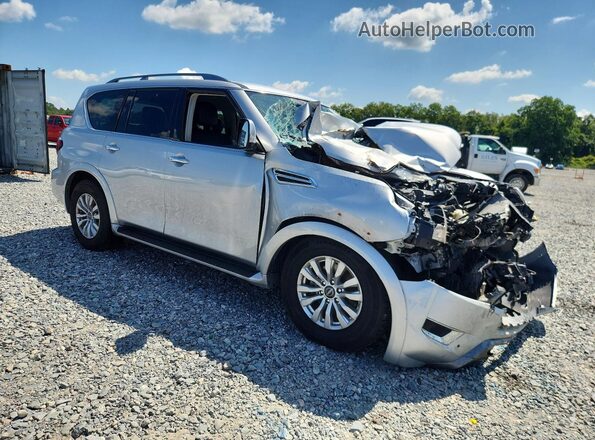 JN8AY2AD6P9693015 2023 NISSAN ARMADA Silver Front right