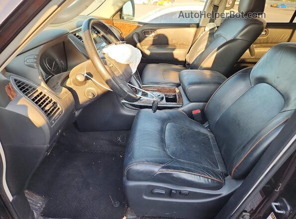 JN8AY2ND7L9107930 2020 NISSAN ARMADA Brown Вид салону спереду
