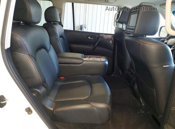 JN8AY2NE1H9700151 2017 NISSAN ARMADA Белый Вид задней части салона