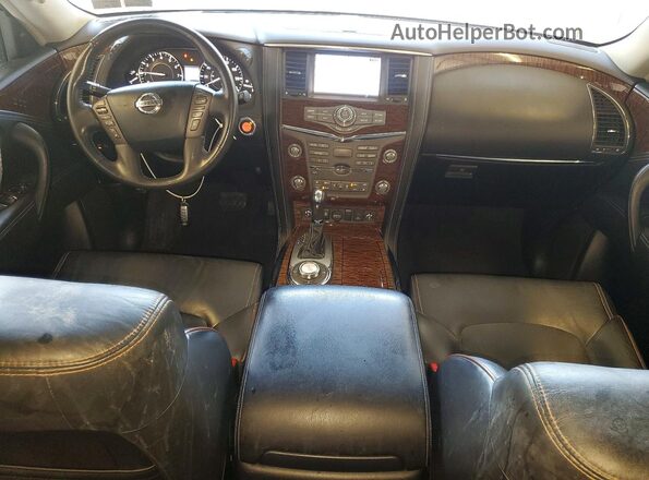 JN8AY2NE1H9700151 2017 NISSAN ARMADA Белый Вид панели приборов