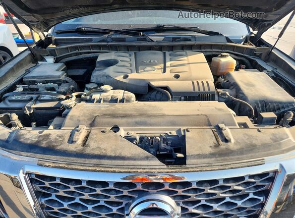 JN8AY2NFXL9361231 2020 NISSAN ARMADA Black Widok komory silnika