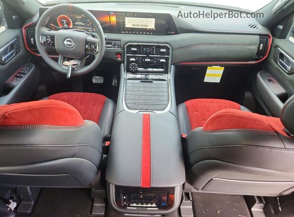 JN8AY3FBXT9122375 2026 NISSAN ARMADA Black Dashboard view