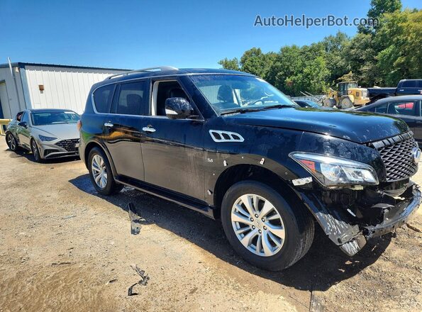 JN8AZ2NF2H9642007 2017 INFINITI QX80 Black Передня права чверть