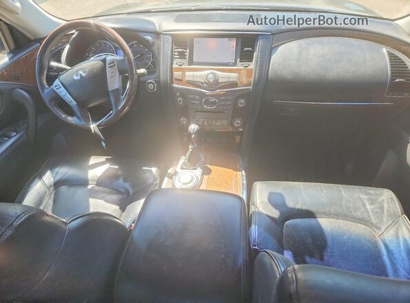 JN8AZ2NF2H9642007 2017 INFINITI QX80 Black Вид панелі приладів