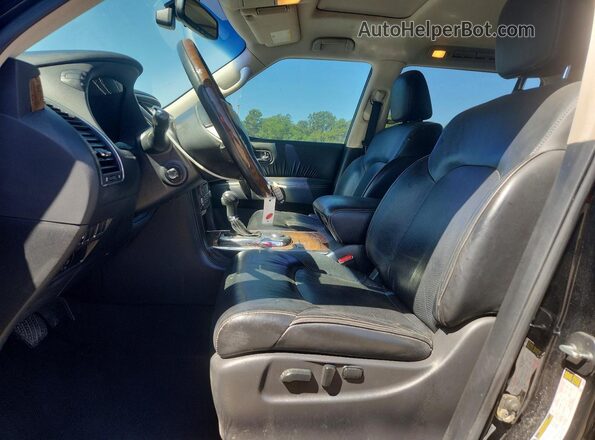 JN8AZ2NF2H9642007 2017 INFINITI QX80 Black Вид салону спереду