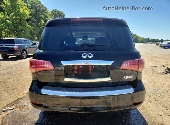 JN8AZ2NF2H9642007 2017 INFINITI QX80 Black Вид ззаду