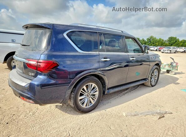 JN8AZ2NF2K9689044 2019 INFINITI QX80 Blue Trasero derecho