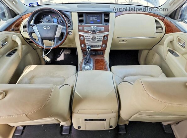 JN8AZ2NF2K9689044 2019 INFINITI QX80 Blue Vista del salpicadero
