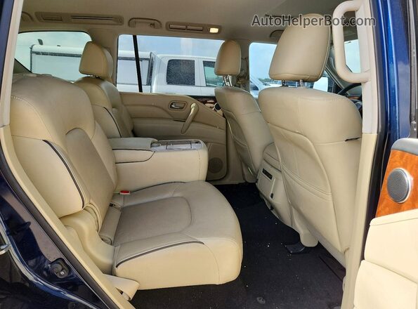 JN8AZ2NF2K9689044 2019 INFINITI QX80 Blue Vista interior trasera
