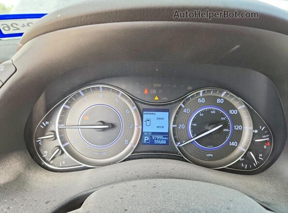 JN8AZ2NF2K9689044 2019 INFINITI QX80 Blue Vista del cuadro de instrumentos