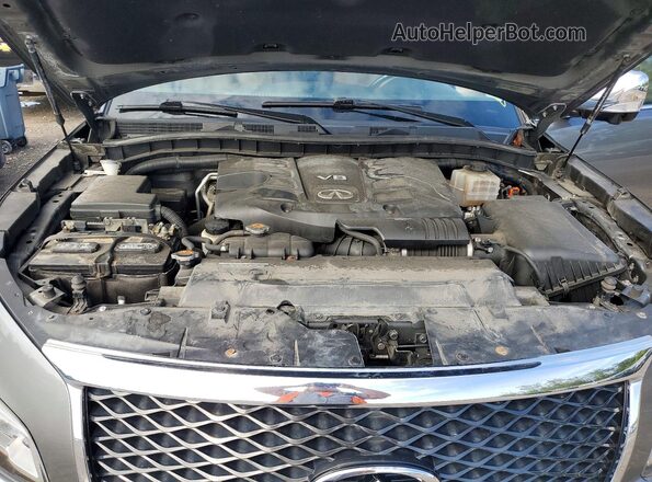 JN8AZ2NF3H9646244 2017 INFINITI QX80 Silver Engine compartment view