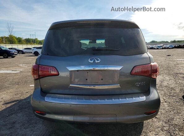 JN8AZ2NF3H9646244 2017 INFINITI QX80 Silver Rear view