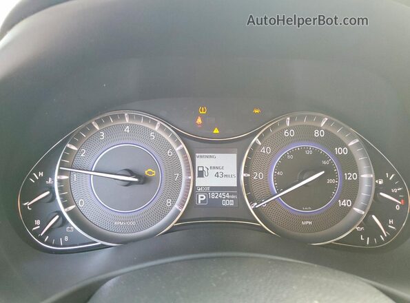 JN8AZ2NF3H9646244 2017 INFINITI QX80 Silver Instrument cluster view