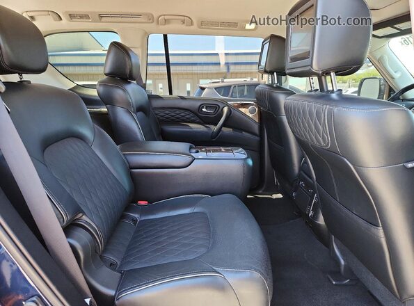 JN8AZ2NF8K9685855 2019 INFINITI QX80 Blue Widok wnętrza z tyłu