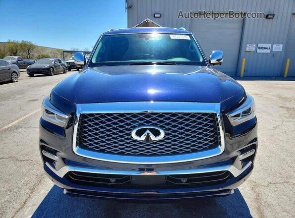JN8AZ2NF8K9685855 2019 INFINITI QX80 Blue Widok z przodu