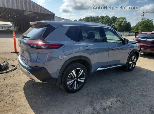 JN8BT3DC6NW121002 2022 NISSAN ROGUE Gray Հետևի աջ