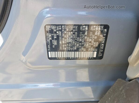 JN8BT3DC6NW121002 2022 NISSAN ROGUE Gray Սալոնի 360 աստիճան տեսք