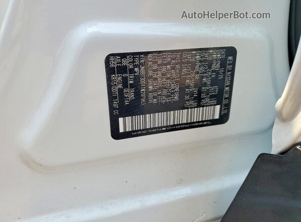 JN8BT3DD1TW297963 2026 NISSAN ROGUE White Вид наклейки з VIN-кодом