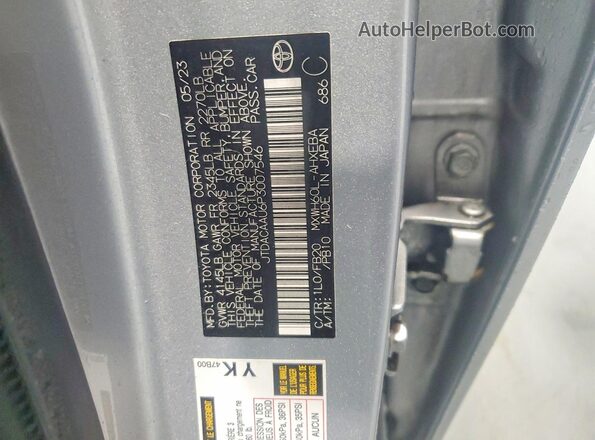 JTDACAAU6P3007546 2023 TOYOTA PRIUS Silver Շարժիչի բաժամունքի տեսք