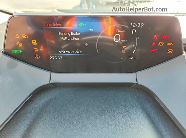 JTDACAAU8R3040258 2024 TOYOTA PRIUS Gray Widok zestawu wskaźników
