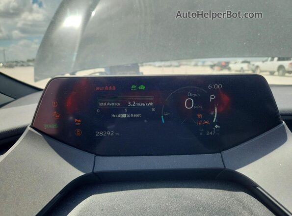 JTDACACU7R3015560 2024 TOYOTA PRIUS Gray Սարքավորումների վահանակի տեսք