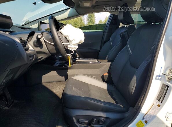 JTDADABU7R3014262 2024 TOYOTA PRIUS White წინა სალონის ხედი