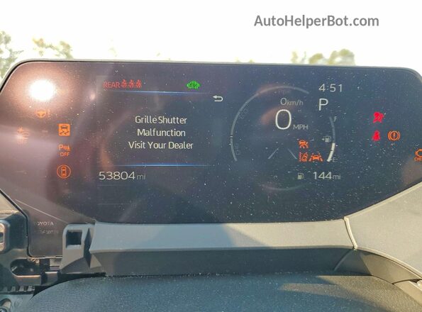 JTDADABU7R3014262 2024 TOYOTA PRIUS White ხელსაწყოთა პანელის ხედი