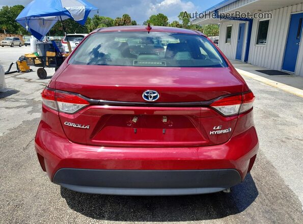 JTDBCMFE2PJ014044 2023 TOYOTA COROLLA Red უკანა ხედი