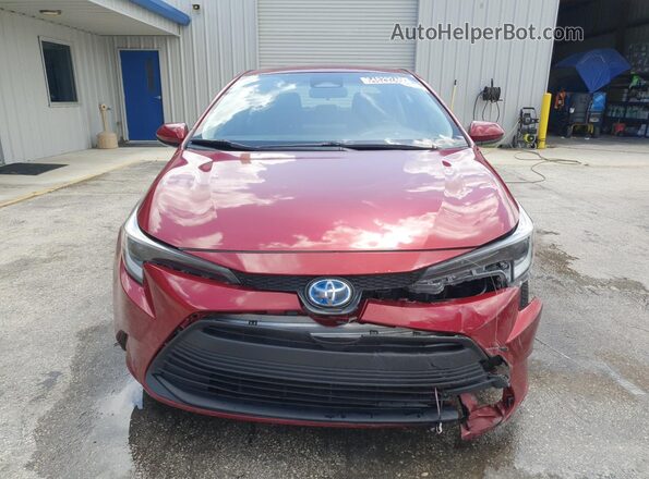 JTDBCMFE2PJ014044 2023 TOYOTA COROLLA Red VIN კოდის სტიკერის ხედი