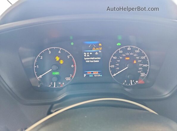 JTDBCMFE2SJ040040 2025 TOYOTA COROLLA Белый Вид щитка приборов