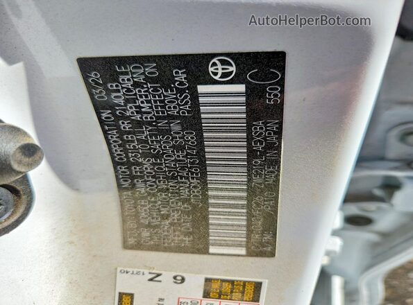 JTDBCMFE6T3147680 2026 TOYOTA COROLLA White Widok komory silnika