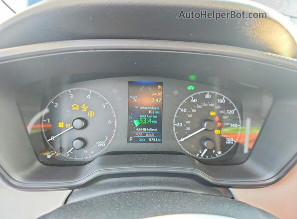 JTDBCMFE8RJ031594 2024 TOYOTA COROLLA Blue Vista del cuadro de instrumentos