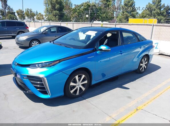 JTDBVRBD4JA005082 2018 TOYOTA MIRAI Blue წინა მარცხენა ხედი სამი მეოთხედიდან