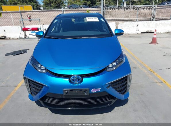 JTDBVRBD4JA005082 2018 TOYOTA MIRAI Blue ხელსაწყოთა პანელის ხედი