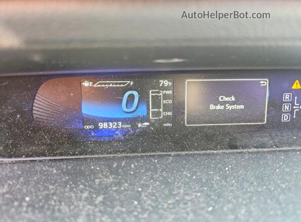 JTDBVRBDXHA001564 2017 TOYOTA MIRAI Blue ხელსაწყოთა პანელის ხედი