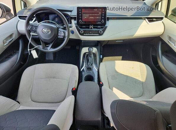 JTDEAMDE2MJ011176 2021 TOYOTA COROLLA White Вид панелі приладів