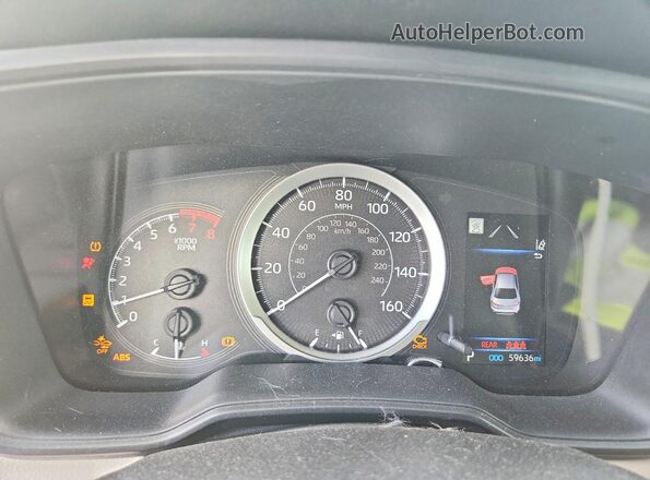 JTDEPMAE0N3000430 2022 TOYOTA COROLLA Blue ხელსაწყოთა პანელის ხედი