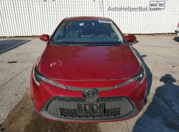 JTDEPMAE0NJ218654 2022 TOYOTA COROLLA Red Front view