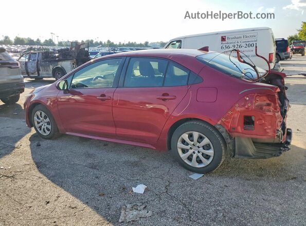 JTDEPMAE0NJ218654 2022 TOYOTA COROLLA Red Rear left