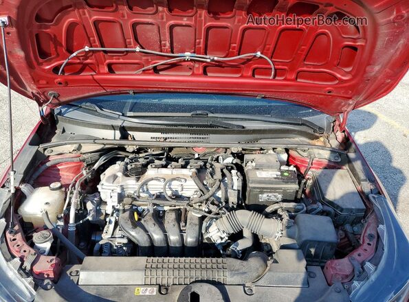 JTDEPMAE0NJ218654 2022 TOYOTA COROLLA Red Rear interior view