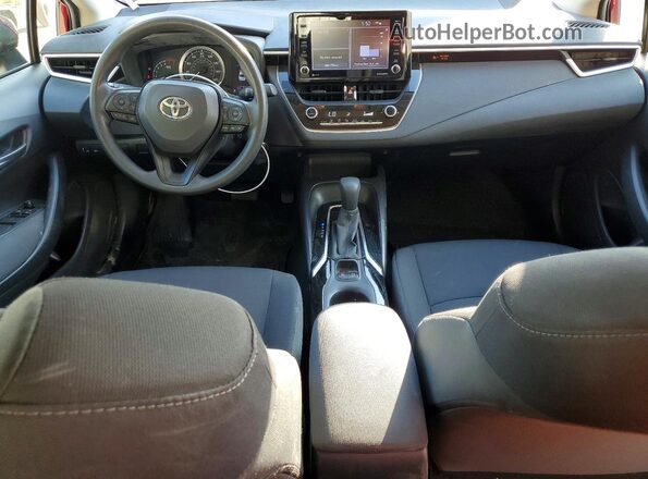 JTDEPMAE0NJ218654 2022 TOYOTA COROLLA Red Dashboard view