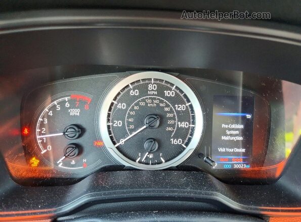 JTDEPMAE2N3023563 2022 TOYOTA COROLLA Silver Instrument cluster view